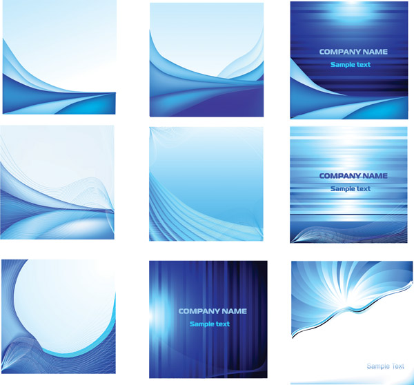 free vector Elegant blue card background vector